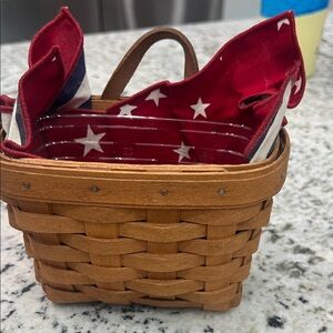 Longaberger Handwoven Basket in Rich Brown